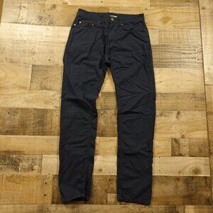 Rodd & Gunn Men’s Straight Fit Pants 30R Navy Stretch Casual Cotton